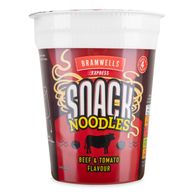 Beef & Tomato Flavour Snack Noodles Pot 90g Bramwells Express